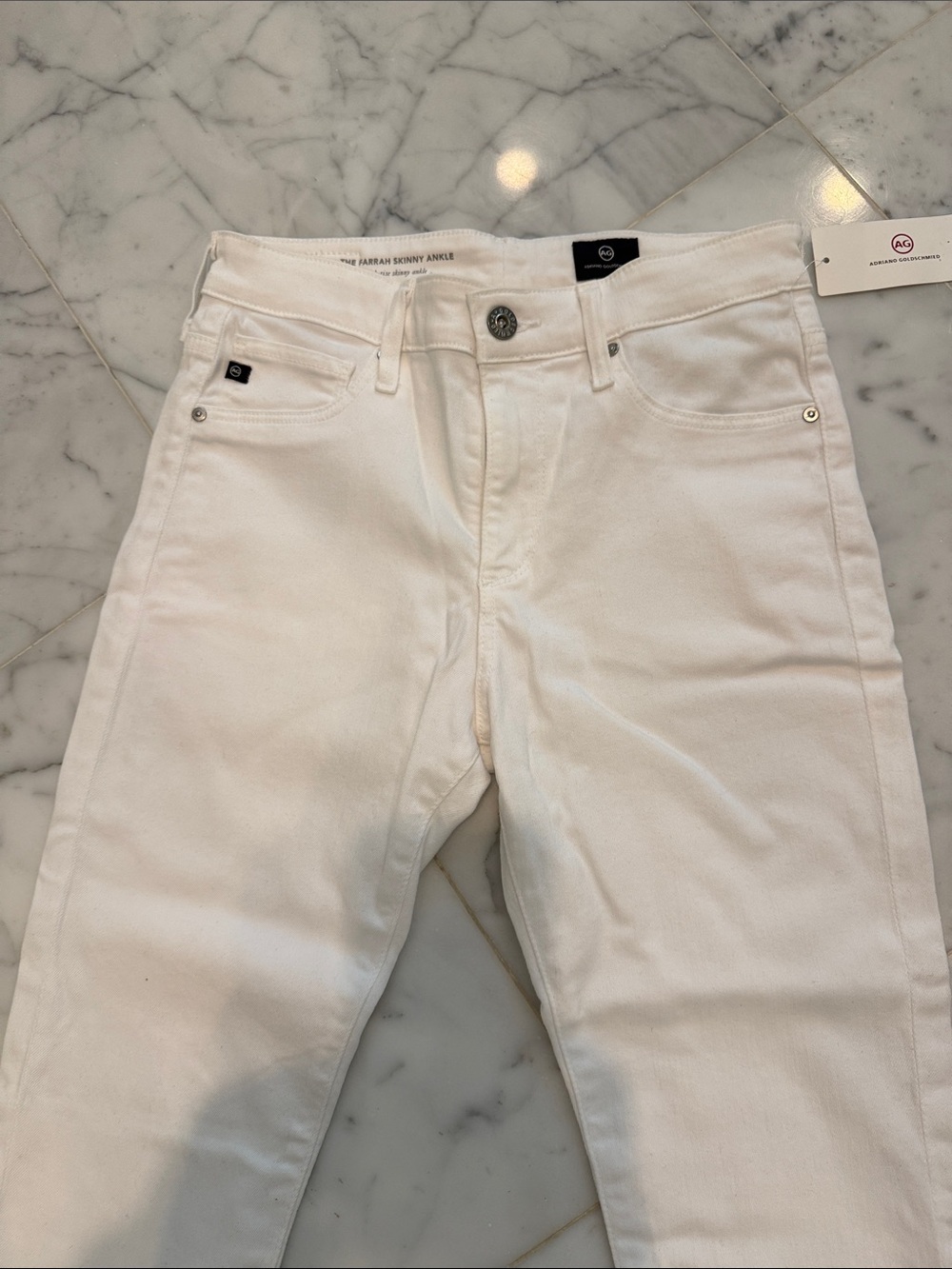 AG Adriano Goldschmied White Skinny Jeans